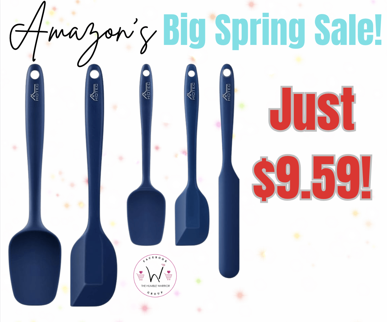 5piece HOTEC Food Grade Silicone Rubber Spatula Set! Home of The Humble Warrior